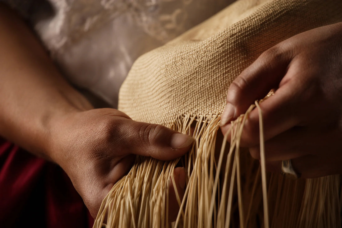 handcrafted raffia bags are sustainable fashion